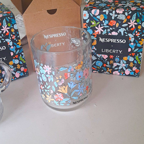 Two nespresso liberty floral - two, x