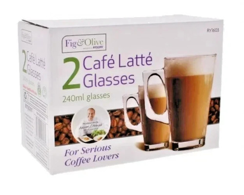 Latte glasses 240 hot - glasses,