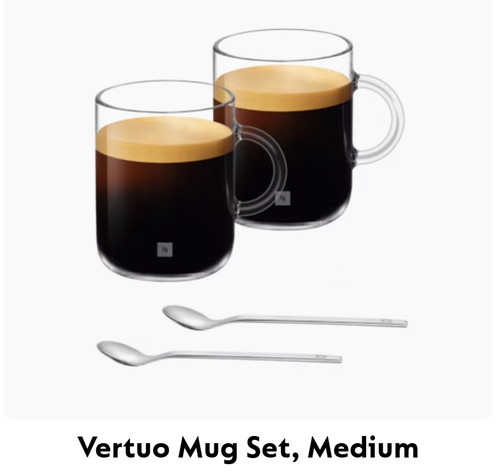 Nespresso vertuo mug set - vertuo,