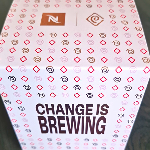Nespresso change is - nespresso, “change