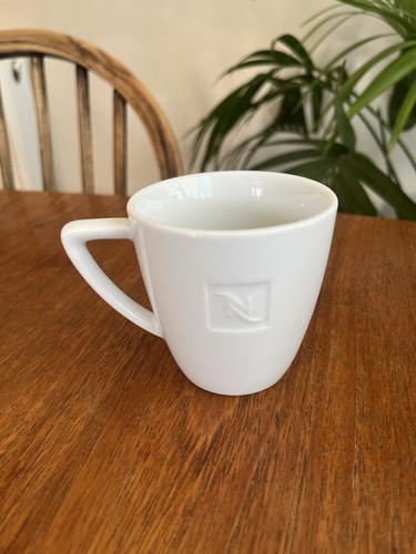 Ceramic white nespresso mug - ceramic,